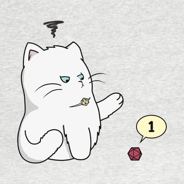 Gaming Cat (Crit Happens) by Ahundredatlas
